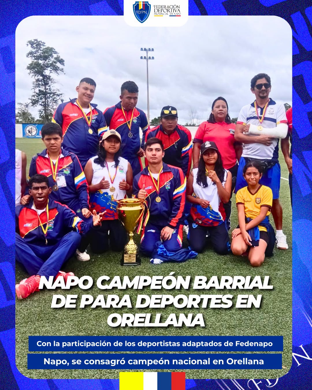 FEDENAPO, destacada participación de su delegación en las Competencias Nacionales de Deporte Adaptado